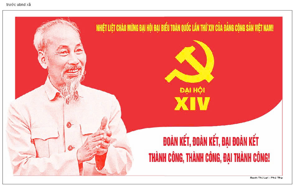 File tuyên truyền Đại hội Đại biểu toàn quốc lần thứ XIV của Đảng cộng sản Việt Nam